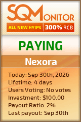 Nexora Project Status Button