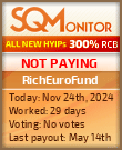 RichEuroFund HYIP Status Button