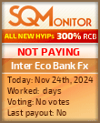 Inter Eco Bank Fx HYIP Status Button