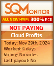 Cloud Profits HYIP Status Button