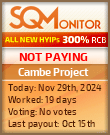 Cambe Project HYIP Status Button