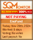 EnoFund HYIP Status Button