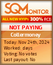 Collermoney HYIP Status Button