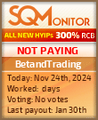 BetandTrading HYIP Status Button