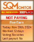 Five Earn HYIP Status Button