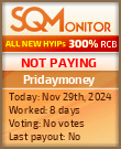 Pridaymoney HYIP Status Button