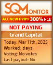 Grand Capital HYIP Status Button