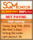 Usd-money Project Status Button