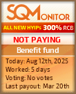 Benefit fund Project Status Button