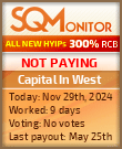 Capital In West HYIP Status Button