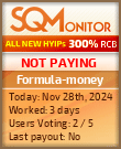 Formula-money HYIP Status Button