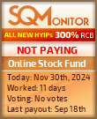 Online Stock Fund HYIP Status Button