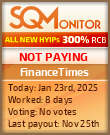 FinanceTimes HYIP Status Button