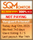 Vanguard Interest Project Status Button