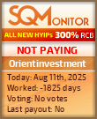 Orientinvestment HYIP Status Button