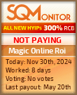 Magic Online Roi HYIP Status Button