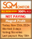 Magnet Profit HYIP Status Button