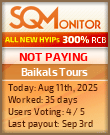 Baikals Tours Project Status Button