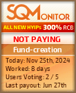 Fund-creation HYIP Status Button