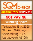 Winberg Sport HYIP Status Button