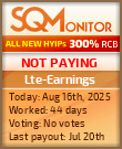 Lte-Earnings Project Status Button