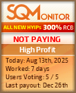 High Profit Project Status Button