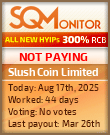 Slush Coin Limited Project Status Button