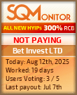 Bet Invest LTD Project Status Button