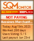 Bussines Merchant Financial Project Status Button