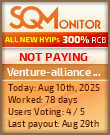 Venture-alliance CLUB HYIP Status Button