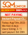Instant Payout Club Project Status Button