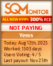 Yesss HYIP Status Button