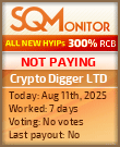 Crypto Digger LTD Project Status Button