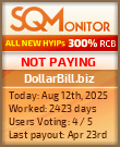 DollarBill.biz HYIP Status Button