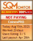 CoinexPRO Project Status Button