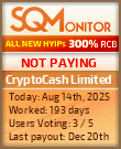 CryptoCash Limited Project Status Button