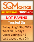 Trusted Biz Project Status Button