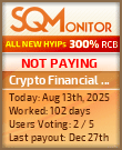 Crypto Financial LTD Project Status Button