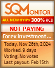 Forex Investment Expert HYIP Status Button