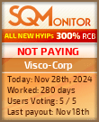 Visco-Corp HYIP Status Button