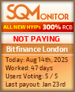 Bitfinance London Project Status Button