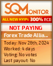 Forex Trade Alliance HYIP Status Button