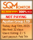 Aquilon Group LTD Project Status Button