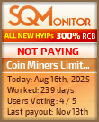 Coin Miners Limited HYIP Status Button