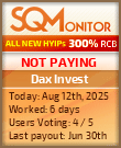 Dax Invest Project Status Button