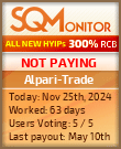 Alpari-Trade HYIP Status Button