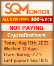 CryptoBrothers HYIP Status Button