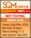 NWDH 2018 HYIP Status Button