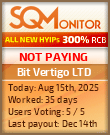 Bit Vertigo LTD HYIP Status Button