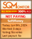 SoftMoney HYIP Status Button